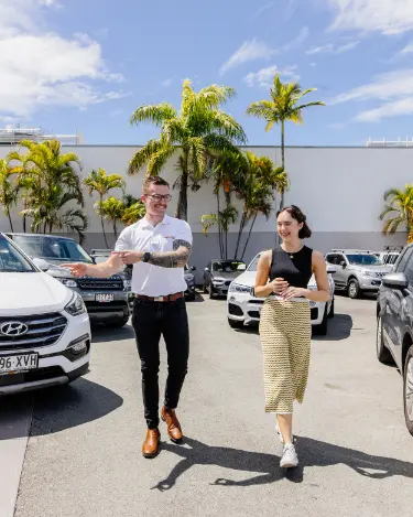 walking through the car yard at webuycars